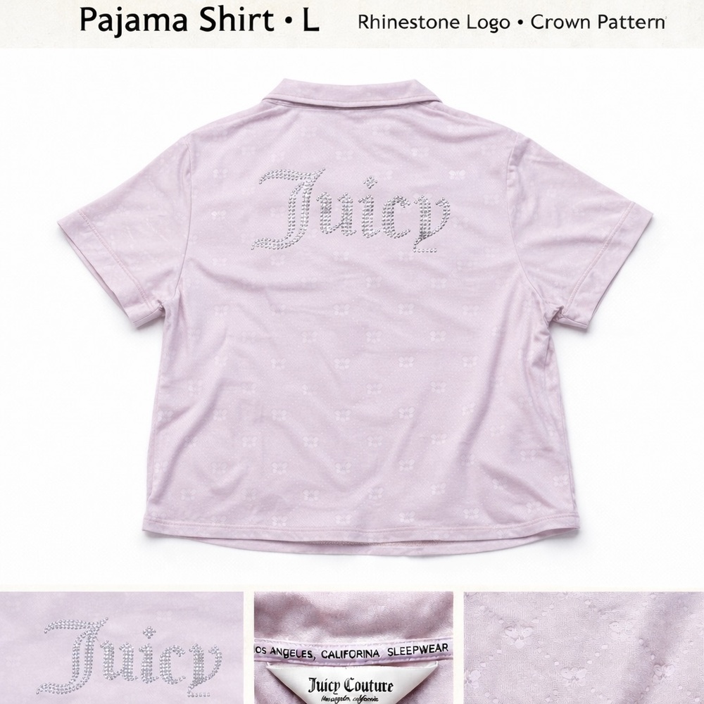 Juicy Couture Pajama Shirt -‎ Purple/Pink